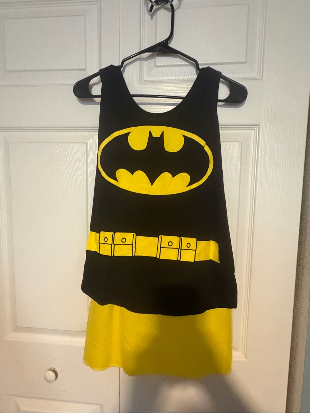 Batman Black and Yellow Girls' Superhero Tank Dress